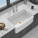 Kitchen Sink Workstation With Deep Bowl And Space-Saving Track Design - White by HouseOfZazla