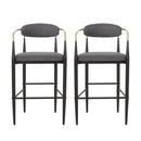 Upholstered Bar Stools With Backs For Kitchen Island (Set of 2) by HouseOfZazla