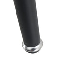 A modern minimalist circular dining table with a diameter of 40 inches, a 0.3 inch thick imitation marble pattern tabletop and black metal legs 40 'x 40' x 30 'DT-1164