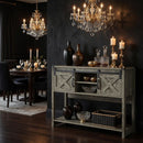 Farmhouse Entryway Table With Sliding Barn Door by HouseOfZazla