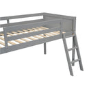 Low Loft Bed With Adjustable Ladder