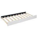 Upholstered Platform Bed With Brick Pattern Headboard And Twin Long Size Trundle by HouseOfZazla
