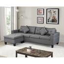 Sectional Sofa Set For Living Room With L Shape Chaise Lounge, Cup Holder And Left Or Right Hand Chaise Modern 4 Seat by Unique Piece Furniture