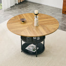 47.3-Inch Diameter Modern Splicing Circular Dining Table by HouseOfZazla