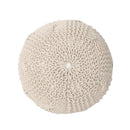 Bordeaux Knitted Cotton Round Pouf