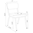 Marla - 5 Piece Dining Set With Round Table And Upholstered Chairs - White by HouseOfZazla