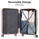 3 Pieces Set 20" / 24" / 28" Spinner Wheel Luggage With Combination Lock by HouseOfZazla