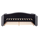 Upholstered Daybed With Storage Armrests, Trundle And Latest Integrated tooth Audio System