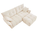 Sofa Set With Ottoman And Pillows, Textured, High Resilience Cushions by HouseOfZazla