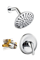 6 In. 6-Spray Balancing Shower Head Shower Faucet