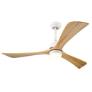 52" Solid Wood Blades Ceiling Fan with Lights and Remote Control by HouseOfZazla