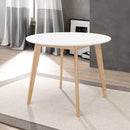 Round Dining Table - White by HouseOfZazla