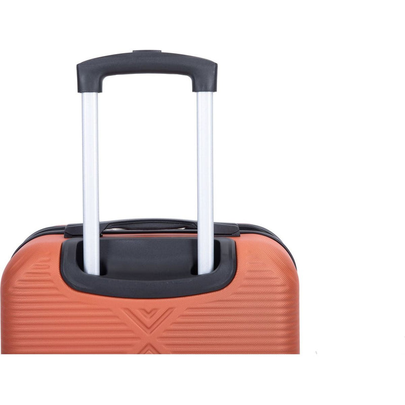 2Piece Luggage Sets ABS Lightweight Suitcase, Spinner Wheels, (20/14) DARK ORANGE