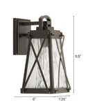 Creighton 1-Light 12"h Small Outdoor Wall-Lantern Antique Bronze Finish by Progress by LampsUSA