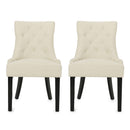 Cheney Contemporary Dining Chair Tufted Upholstery (Set of 2) by HouseOfZazla