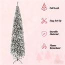 9ft Flocked Christmas Tree with Faux Snow