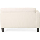 Comfy 3-Seat Sofa with Wooden Legs, Modern Style for Living Room and Study
