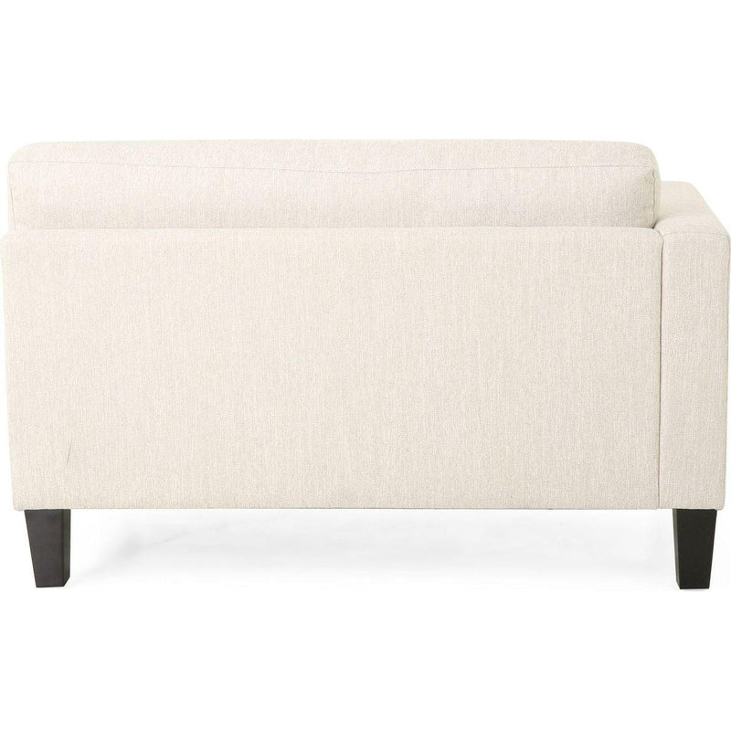 Comfy 3-Seat Sofa with Wooden Legs, Modern Style for Living Room and Study