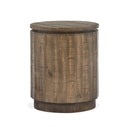 Baisden - Round Accent End Table - Tobacco