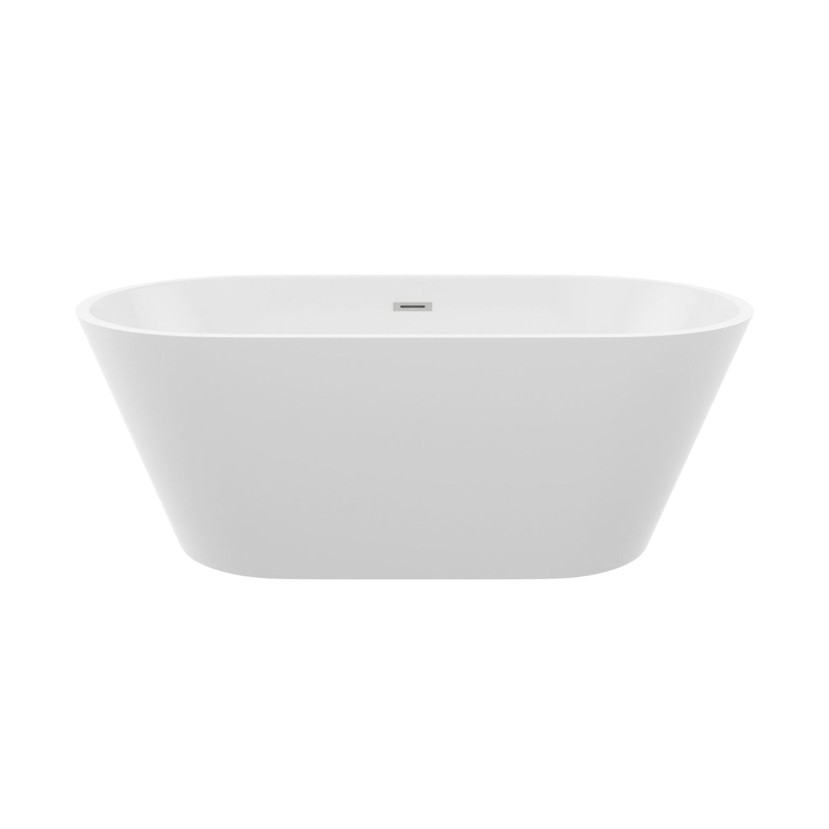 Gloss Freestanding Bathtub With Overflow & Pop Up Drain, Stand Alone Soaking Tub, photo 13 of 14