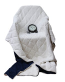 Modern Style Reversible Throw Blanket