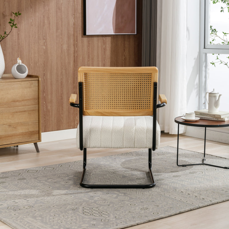 Accent Chair - Modern Industrial Slant Armchair with Metal Frame - Premium High Density Soft Single chair for Living Room Bedroom