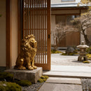 24" Lion Statue - Resin Outdoor Guardian Sculpture