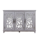 3 Door Mirrored Sideboard Cabinet With Adjustable Shelves