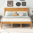 Platform Bed Frame With Headboard by HouseOfZazla