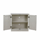 Sideboard Cabinet With Mirrored Doors, Adjustable Shelf, Metal Handles by HouseOfZazla