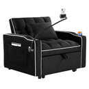 Convertible Sleeper Chair Sofa Bed Adjustable Pull Out Sleeper Chair Bed Multi-Pockets Folding Sofa Bed For Living Room Bedroom Small Space, 3 In 1 Sofa Bed by HouseOfZazla