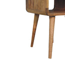 Mini Chestnut Curve Lower Bedside Nifhtstand by HouseOfZazla