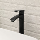 19" 5" Bathroom Sink Combo Rectangular Vessel Vanity Set With Faucet Drop In Ready Ceramic Basin - White / Black