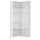 L-Shaped Bookcase, 5 Tier Freestanding Corner Bookshelf by HouseOfZazla