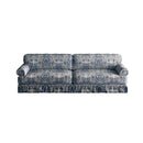 Luxuriously Comfortable Cloud Couch With Elegant Rolled Arms & Pleated Skirt Design by HouseOfZazla