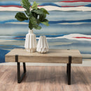 Abitha Coffee Table With Industrial Powder Coated Metal Legs by HouseOfZazla