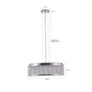 Modern Crystal Chandelier - 19 Inches