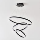 Modern 3 Rings Chandelier with Remote Control