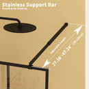 Framed Glass Shower Screen - Matte Black by HouseOfZazla