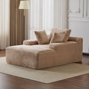 Oversized Chaise Lounge Chair Cozy Cloud Couch With 3 Throw Pillows And Wide Armrest by HouseOfZazla