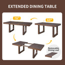 Extendable Dining Set, Farmhouse Extendable Table With Upholstered Chairs by HouseOfZazla