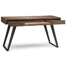 Handcrafted Acacia Hardwood Desk with Keyboard Tray