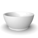 52.7 Inch Round Freestanding Solid Surface Soaking Bathtub