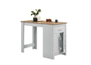 Alonzo - Small Space Counter Height Dining Table With Cabinet And Drawer Storage by HouseOfZazla