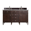 James Martin Brittany 60" Double Bathroom Vanity, Burnished Mahogany