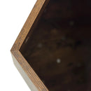 25.98" Shaped Modern Pet Furniture Cat Kennel Side Table MDF Multi-Purpose Furniture Antique Wood Color