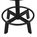 5-Piece Dining Table Set, 59" Wooden Sofa Side Table with Stabilizing Base, Rustic Brown Industrial Adjustable Height Chairs, Modern Bar Table and Chairs for Living Room, Dining Room, and Space Saving