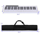 61-Key Portable Digital Stage Piano with Carrying Bag-White by LJGDeals