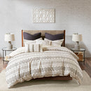 Full/Queen Cotton Jacquard Duvet Cover Mini Set