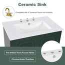 Bathroom Vanity With Sink, Soft Closing Door, Multi Functional Storage by HouseOfZazla